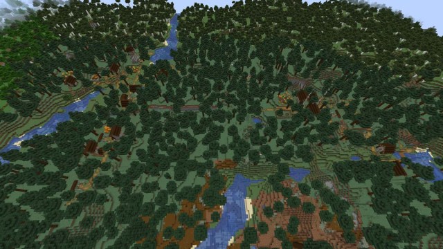 Village double taïga dans Minecraft