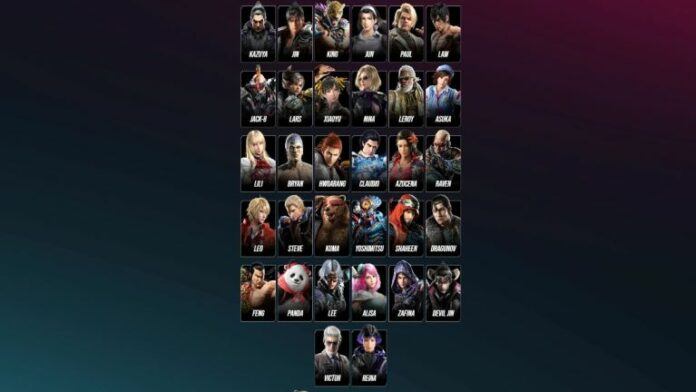Liste complète des personnages de Tekken 8
