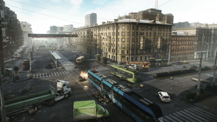 The main road in Streets of Tarkov