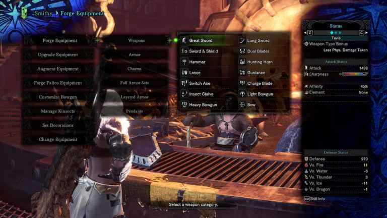 Liste des niveaux d’armes de Monster Hunter World 2024