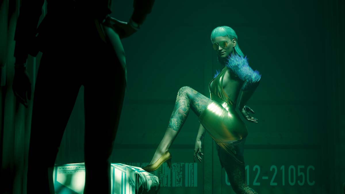 Robe ajustée en or 14 carats dans Cyberpunk 2077
