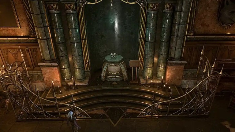 gauntlets of hill giant strength on their pedestal in baldurs gate 3