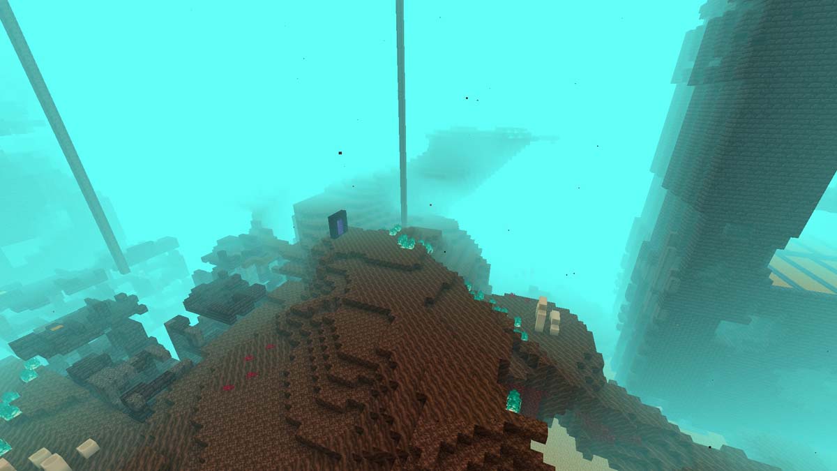 Vestige du bastion à l'apparition dans Minecraft