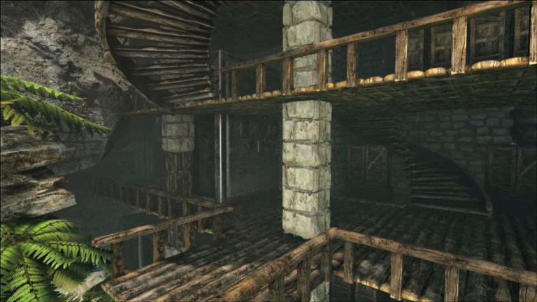 Base structure inside a cave in Ark: Survival Ascended