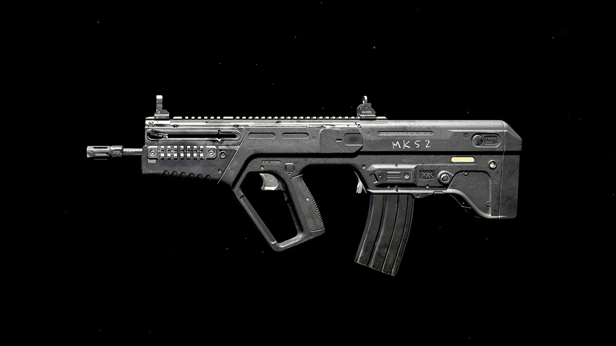 Vue latérale du fusil d'assaut RAM-7 dans Modern Warfare 3