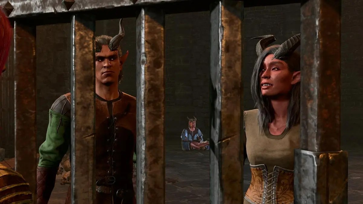 tieflings emprisonnés à Baldurs Gate 3