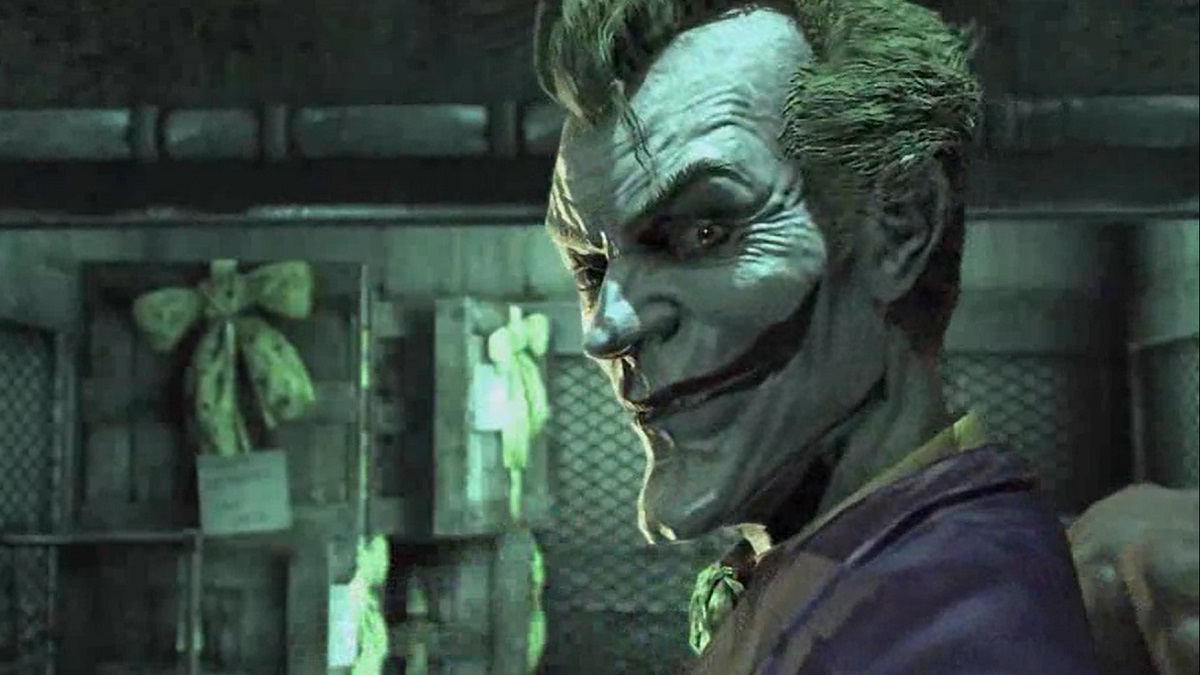 Joker dans une chambre de l'asile d'Arkham