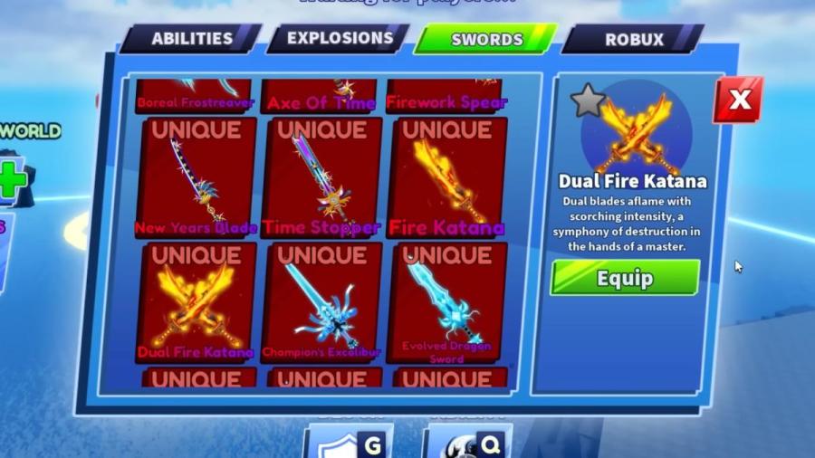 Comment débloquer Dual Fire Katana dans Blade Ball