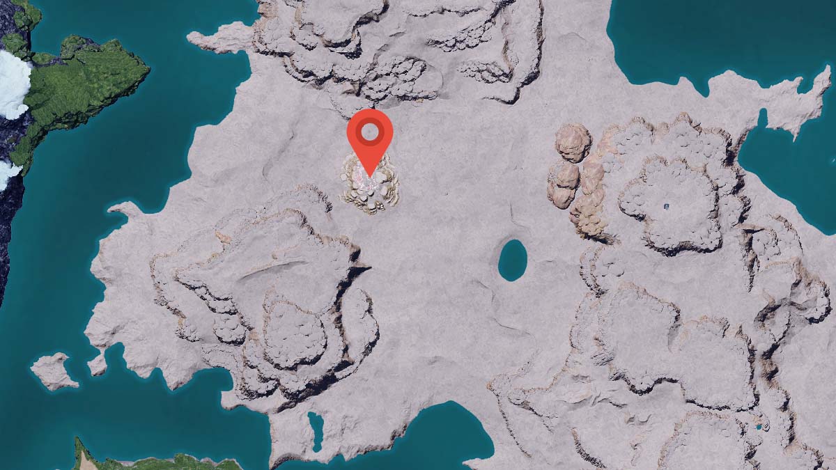 Carte de localisation de Duneshelter à Palworld