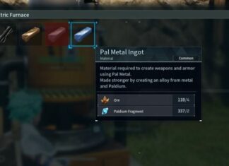 Comment fabriquer un lingot de métal Pal dans Palworld
