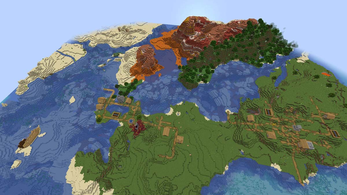 Structures et village à l'apparition dans Minecraft