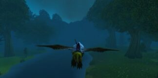 Riding a hippogryph at night through the woods