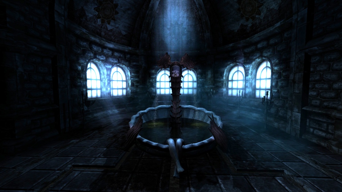 Salle des fontaines du château d'Amnesia