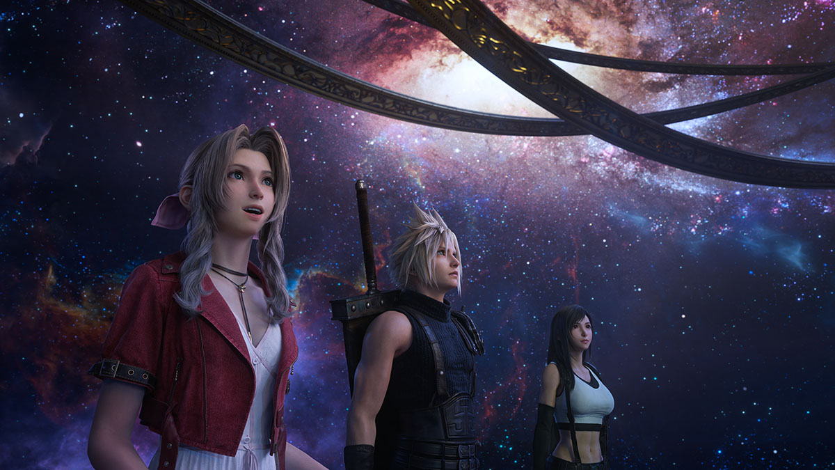 Cloud, Tifa et Aerith dans Final Fantasy VII : Rebirth