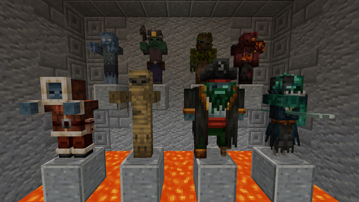 Les huit principales nouvelles variantes de zombies du mod Rotten Creatures Minecraft.