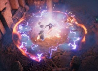 Using area of effect spell during the battle in Last Epoch