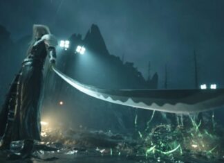 Sephiroth brandishing the Masamune katana in Final Fantasy VII: Rebirth