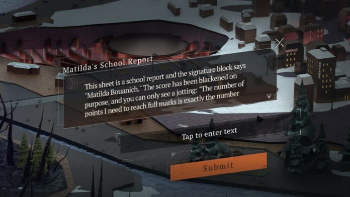 Réponses et énigmes du rapport scolaire Matilda 1999 inversé - GameSkinny
