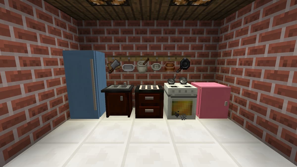 Cuisine Minecraft fonctionnelle du mod Cooking for Blockheads Minecraft