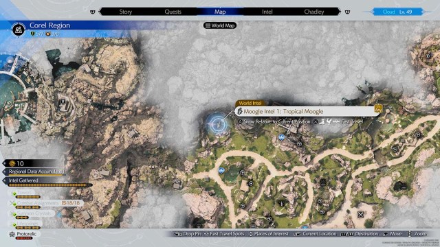 L'emplacement Corel Coastal Mogstool dans Final Fantasy 7 Rebirth