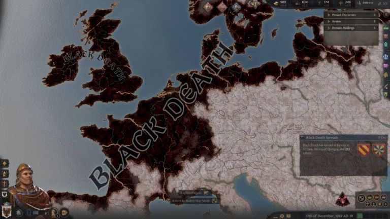 Comment éviter la peste noire et la peste dans Crusader Kings 3