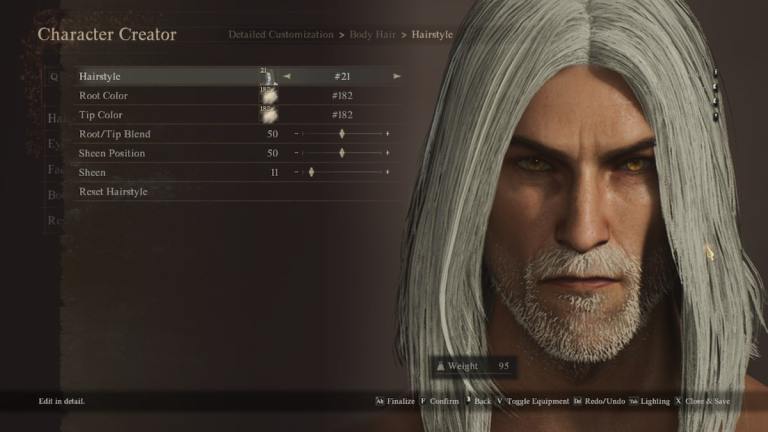 Comment créer Geralt de Riv dans la création de personnage de Dragon's Dogma 2