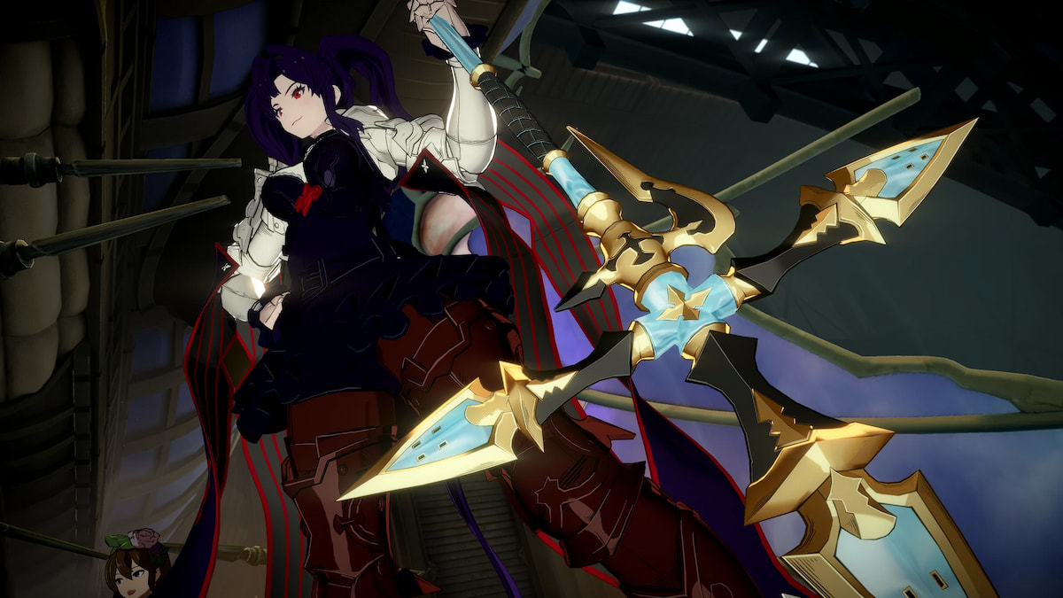 Zeta dans Granblue Fantasy Versus Rising avec un mod de costume basé sur Jill de VA-11 Hall-A.