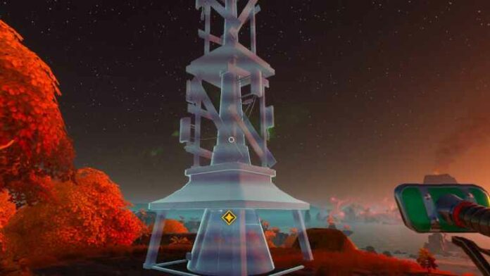 Comment atteindre un endroit avec une bonne réception du signal et construire une tour radio à Lightyear Frontier
