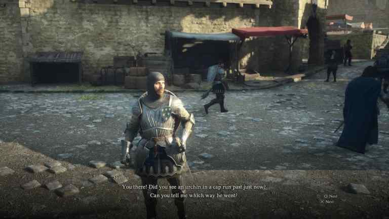 Devriez-vous signaler l'oursin de Vernworth Street au garde ou mentir dans Dragon's Dogma 2 ?