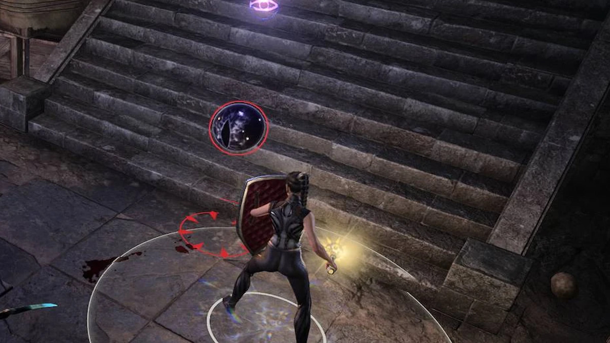 Shadowheart combat un œil scrutateur dans Baldurs Gate 3