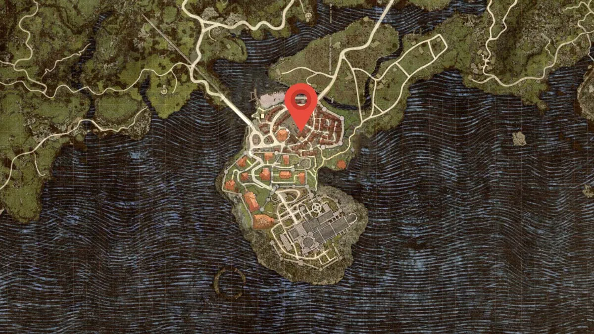 Carte de localisation de Stardrop Inn dans Dragon's Dogma 2