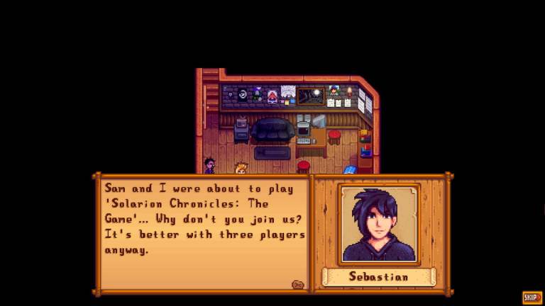 Tous les événements Sebastian Heart à Stardew Valley, expliqués