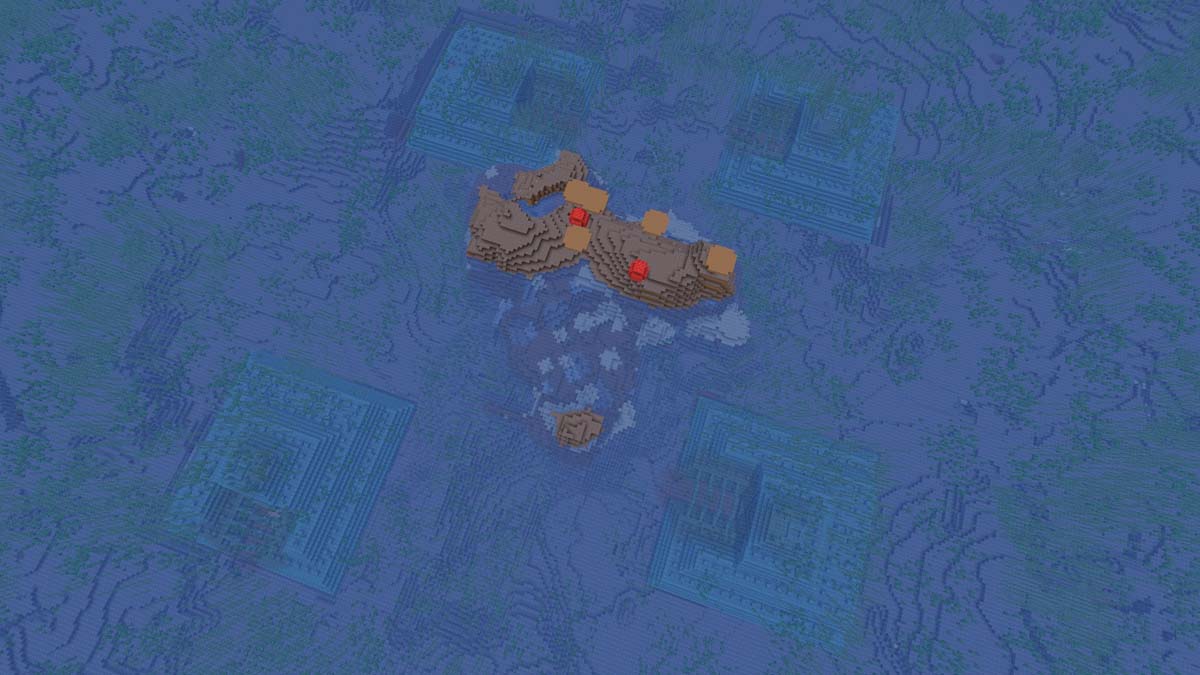 Monument océanique quadruple dans Minecraft