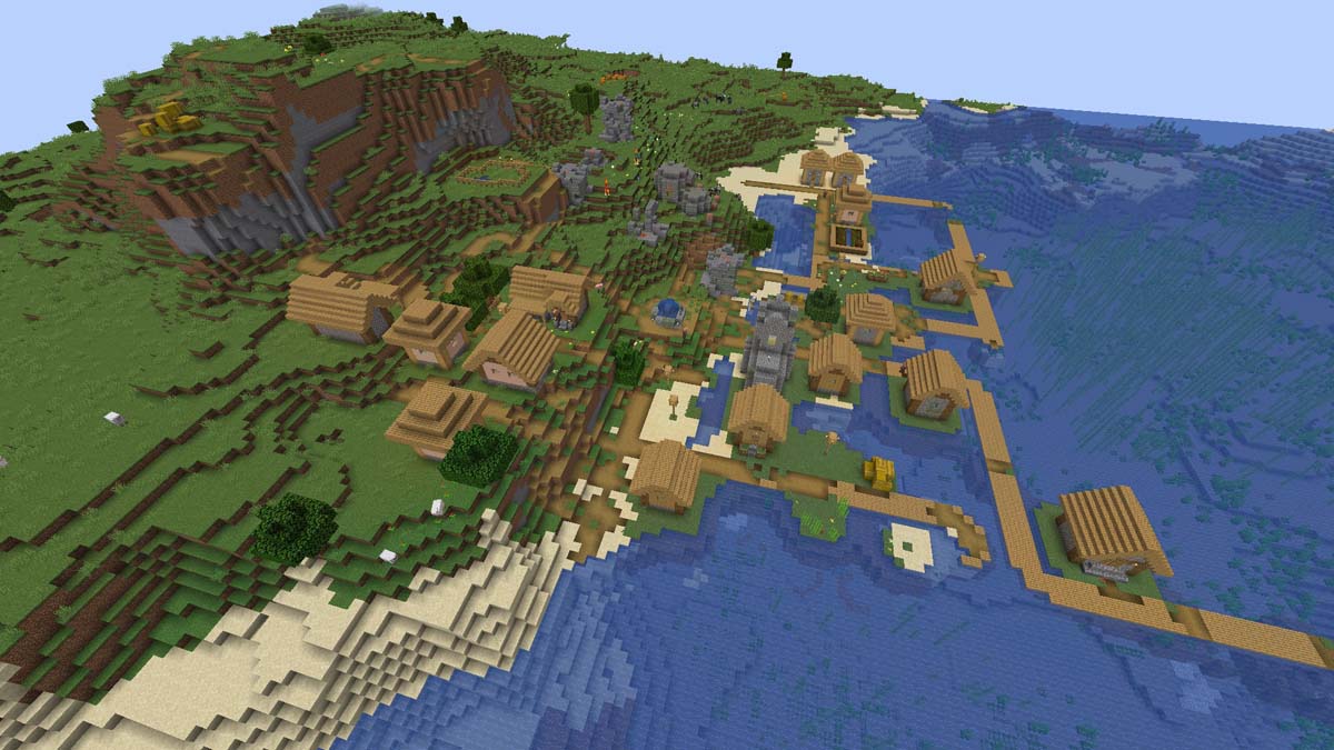 Village de ruines océaniques dans Minecraft