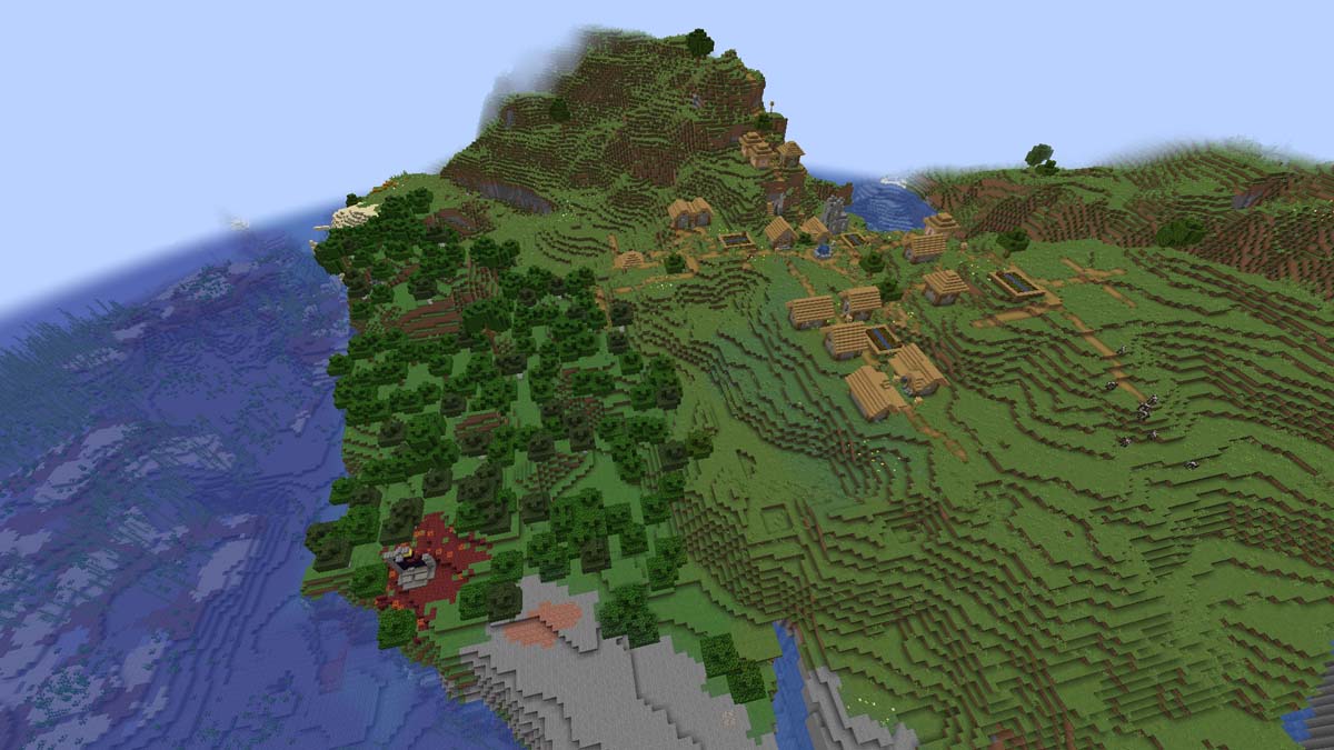 Village portail en ruine dans Minecraft
