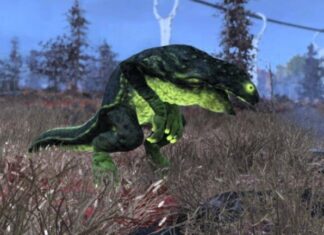 Finding a Gulper in Fallout 76 to complete weekly challenges for S.C.O.R.E. points.