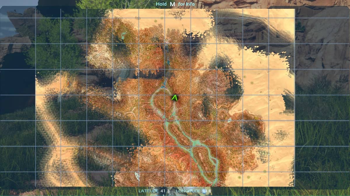 Coordonnées de la quatrième carte de base dans ARK Survival Ascended Scorched Earth