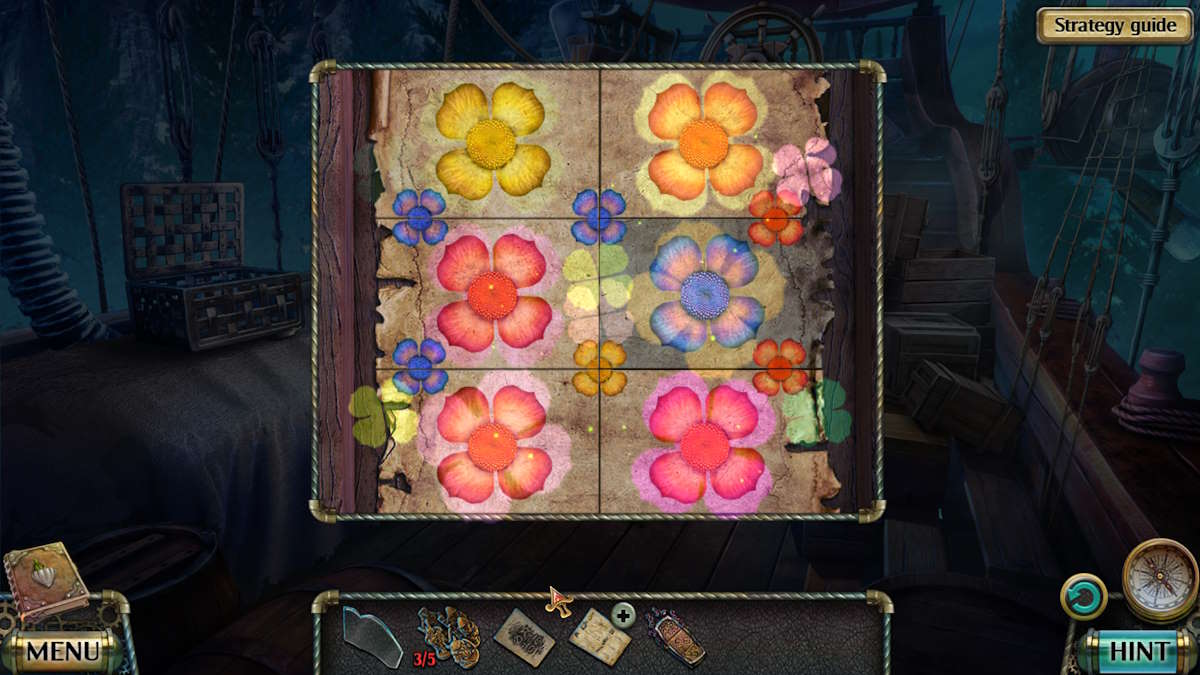 Puzzle de correspondance des couleurs des fleurs dans le chapitre bonus Darkness and Flame 4 Enemy in Reflection