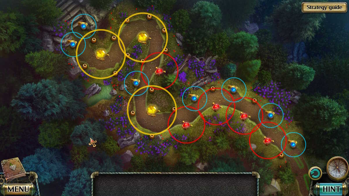 Solution de puzzle de chemin forestier dans Darkness and Flame 4 Enemy in Reflection