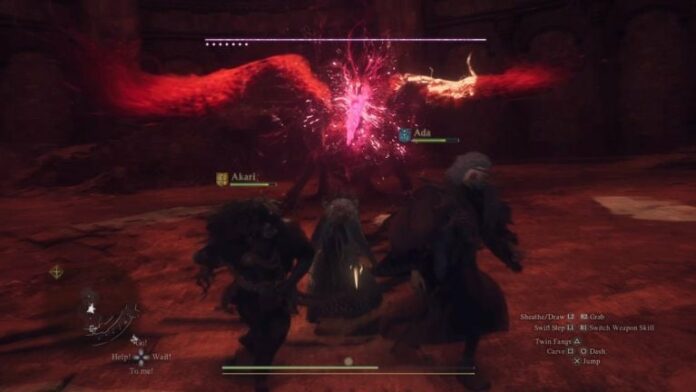 purple dragon purgener boss fight in dragons dogma 2