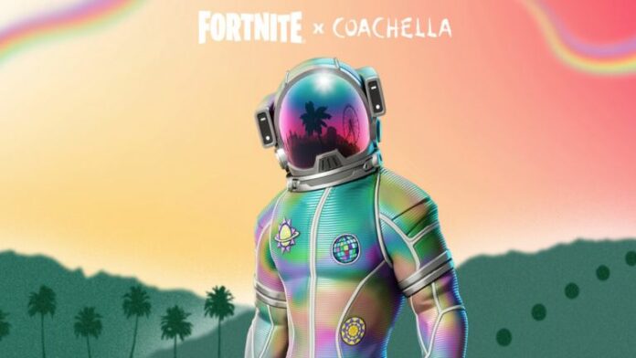 Astronaut coachella outfit with event title above