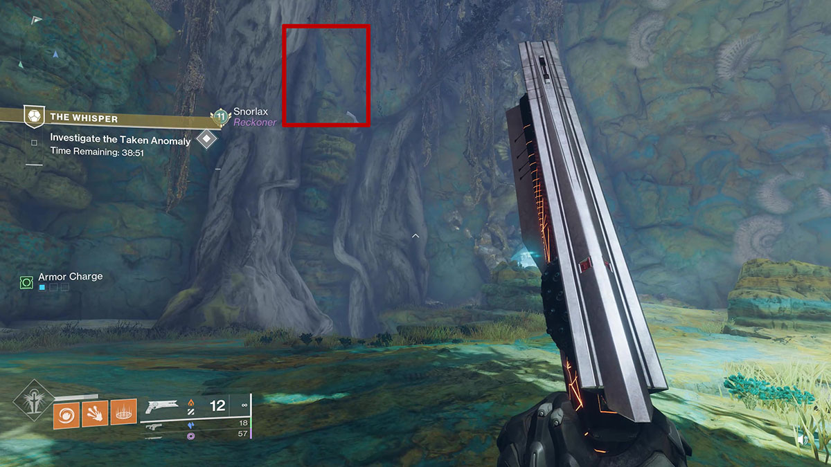Le trou dans le mur menant à la mission The Whisper Exotic dans Destiny 2