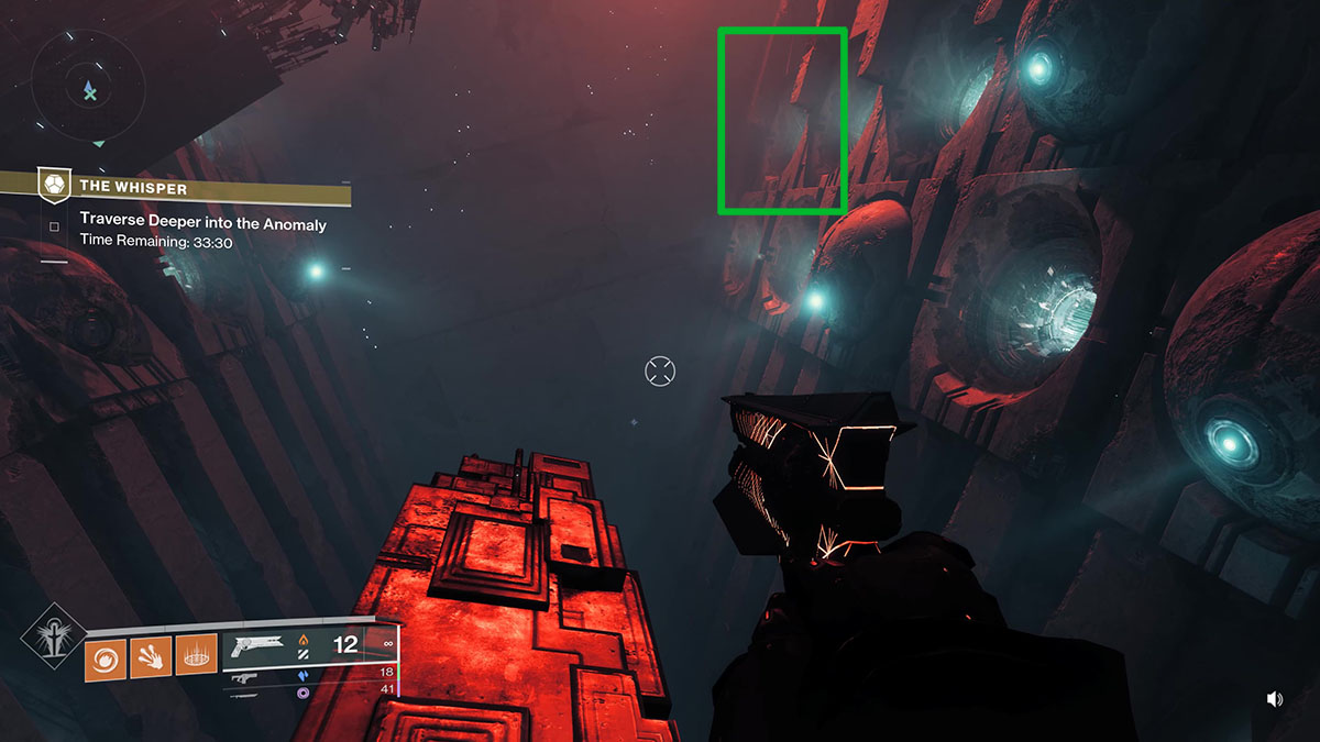 Le bon tunnel dans la salle multi-tunnels dans la mission The Whisper Exotic dans Destiny 2
