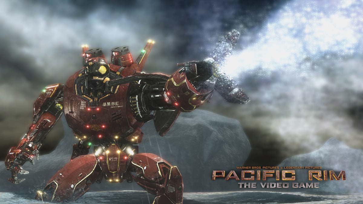 Jaeger tire un blaster dans Pacific Rim : The Game