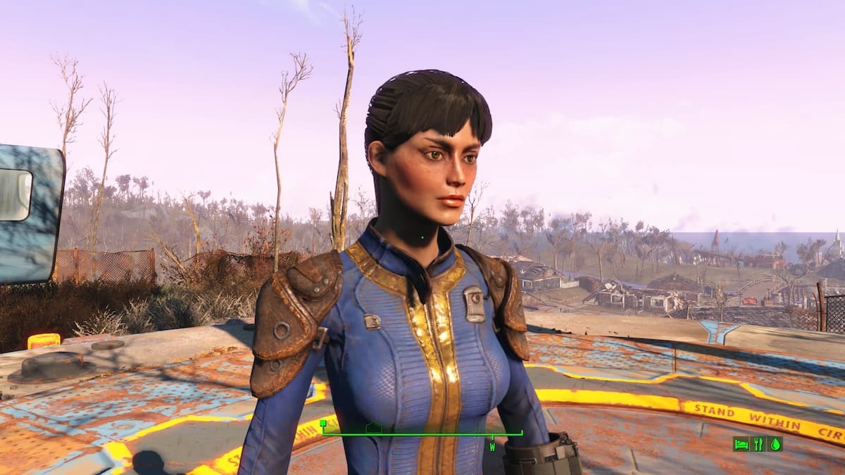 Lucy de la série Fallout créée via le mod Fallout 4 prédéfini de Lucy