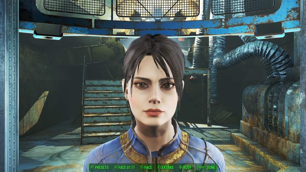 Lucy de Fallout créée via le mod Fallout 4