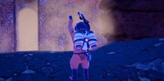 Player in front of a cave in Planet Crafter