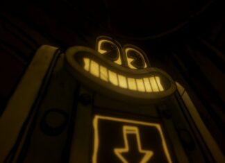 Smiling machine in the shadows