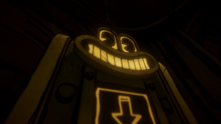 Smiling machine in the shadows