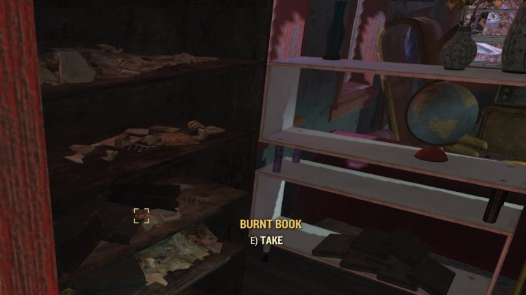 Où trouver le livre brûlé dans Fallout 76 (carte)